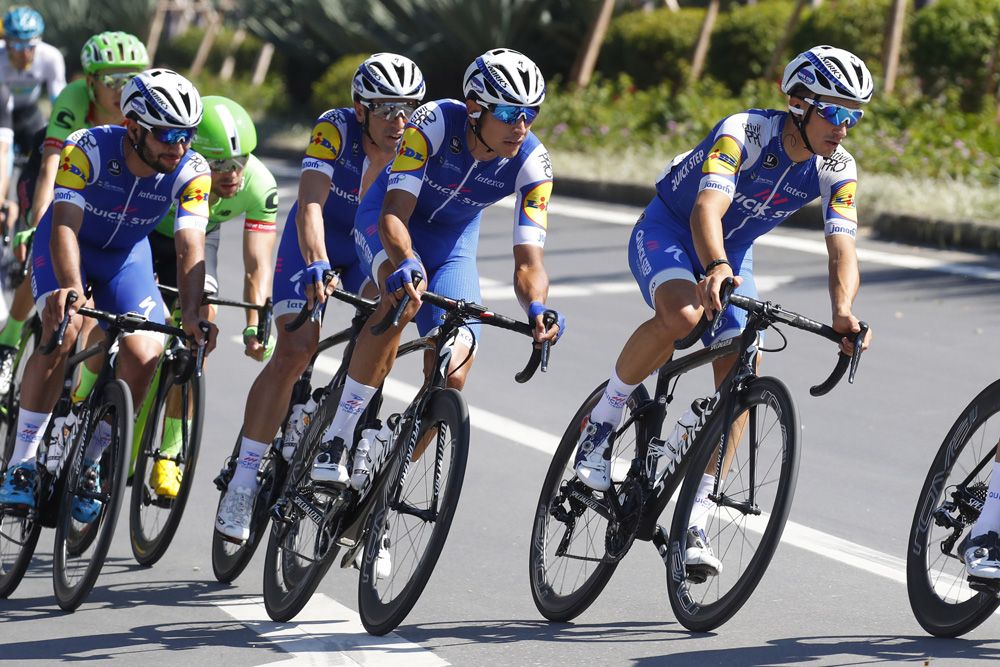 Quick-Step Floors protected Gaviria for the sprint