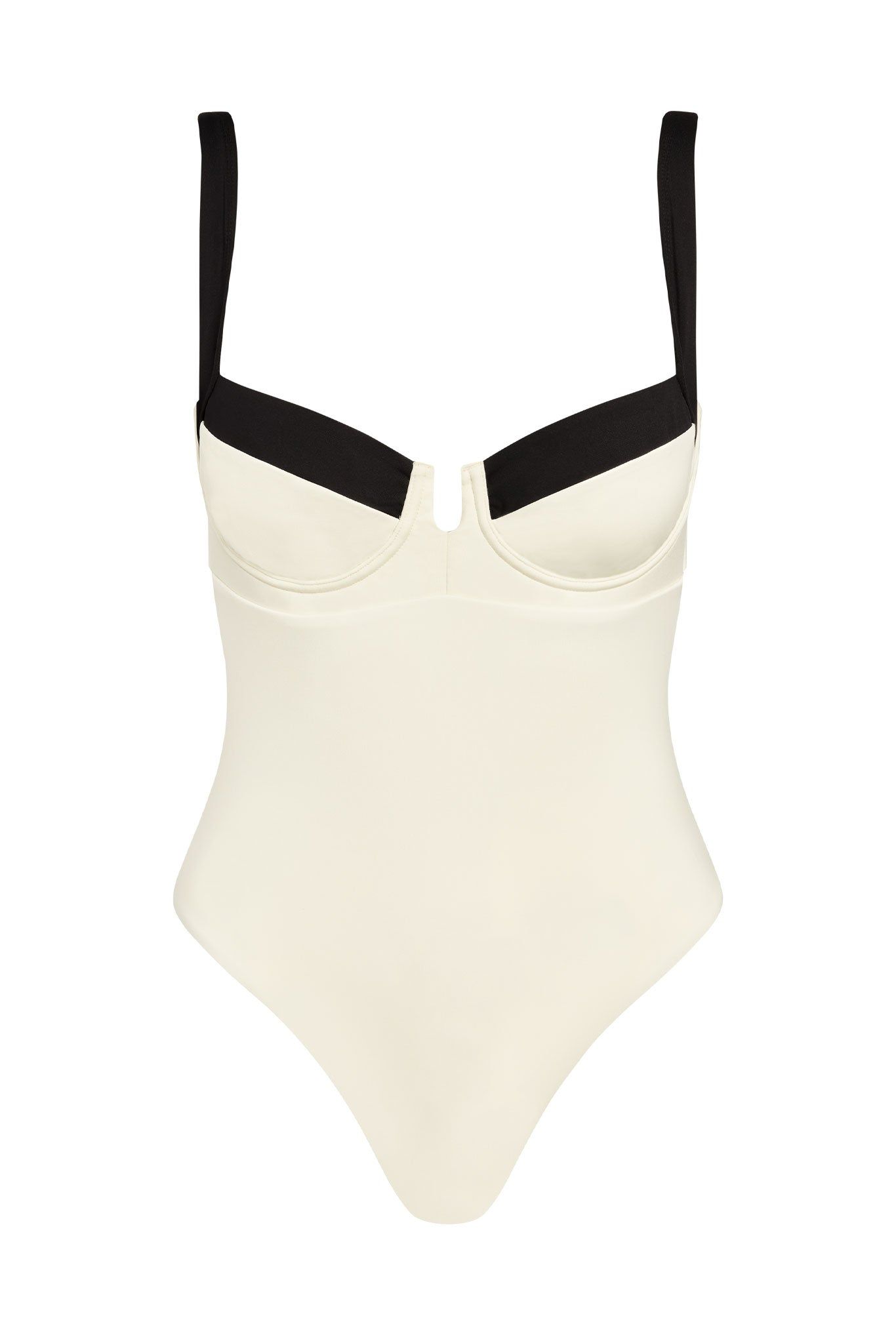 Clovelly One Piece - Ivory/black - Ivory/black / P