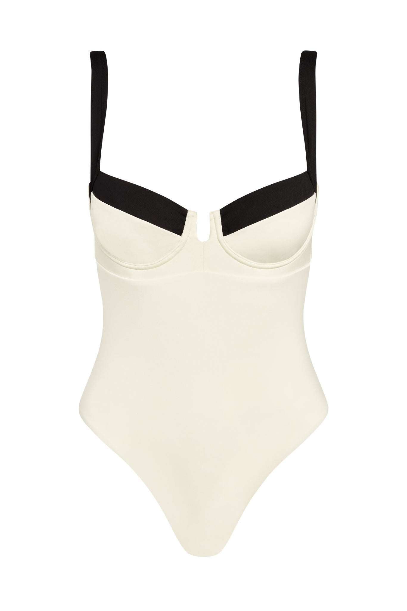 Clovelly One Piece - Ivory/black - Ivory/black / P