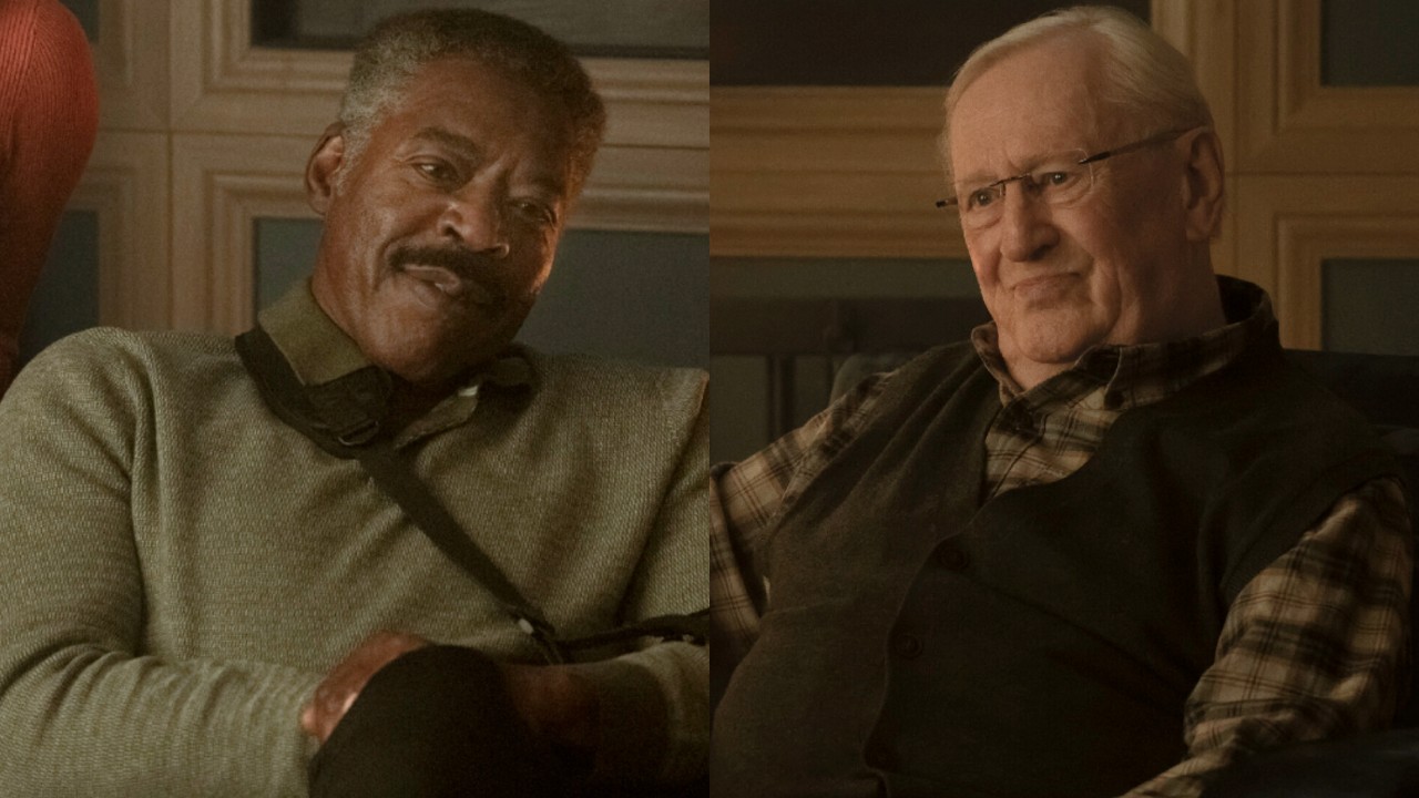 From left to right: Ernie Hudson on Boston Blue and Len Cariou on Boston Blue. 