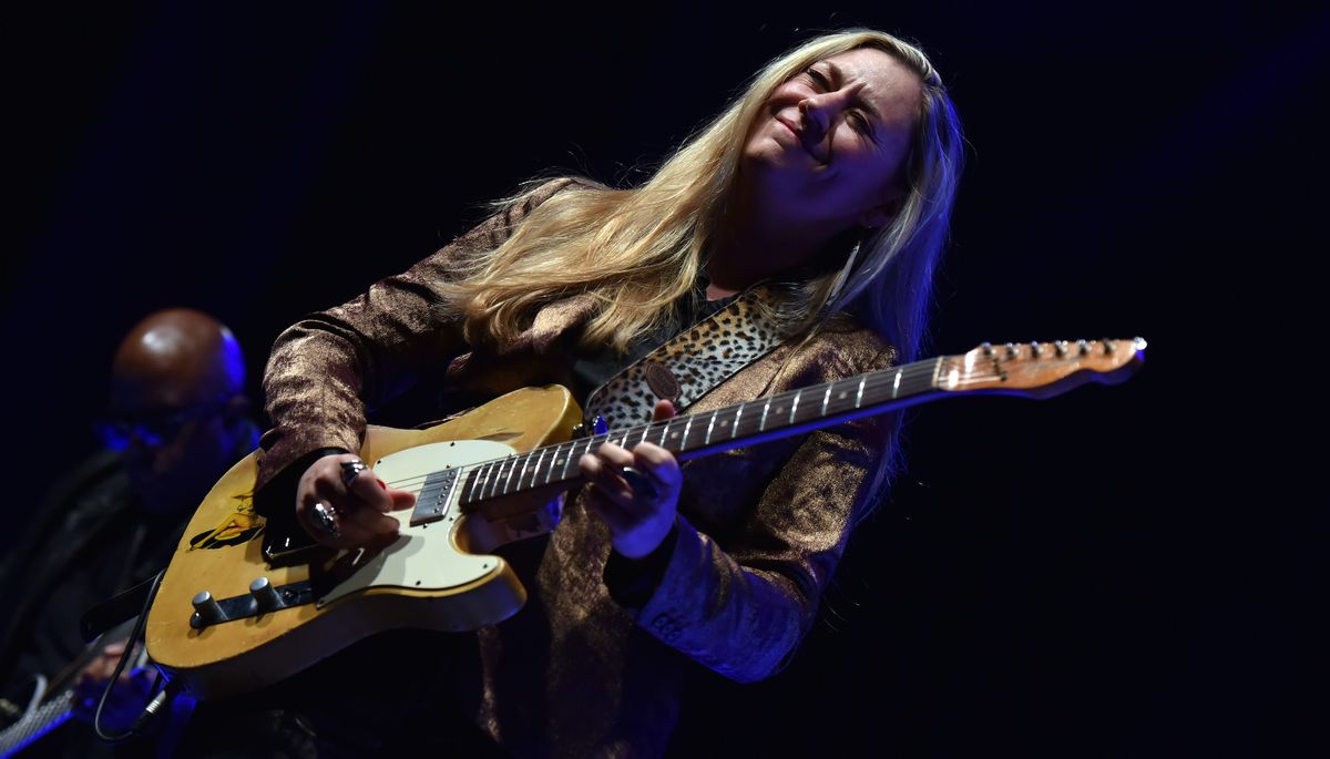 Joanne Shaw Taylor performs onstage at the O2 Shepherd&#039;s Bush Empire on April 26, 2022 in London