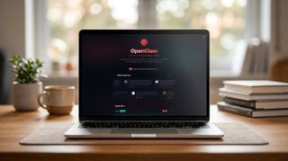 Openclaw home screen on a macbook