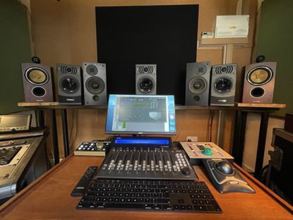 The Atmos mixing setup at Eastcote Studios
