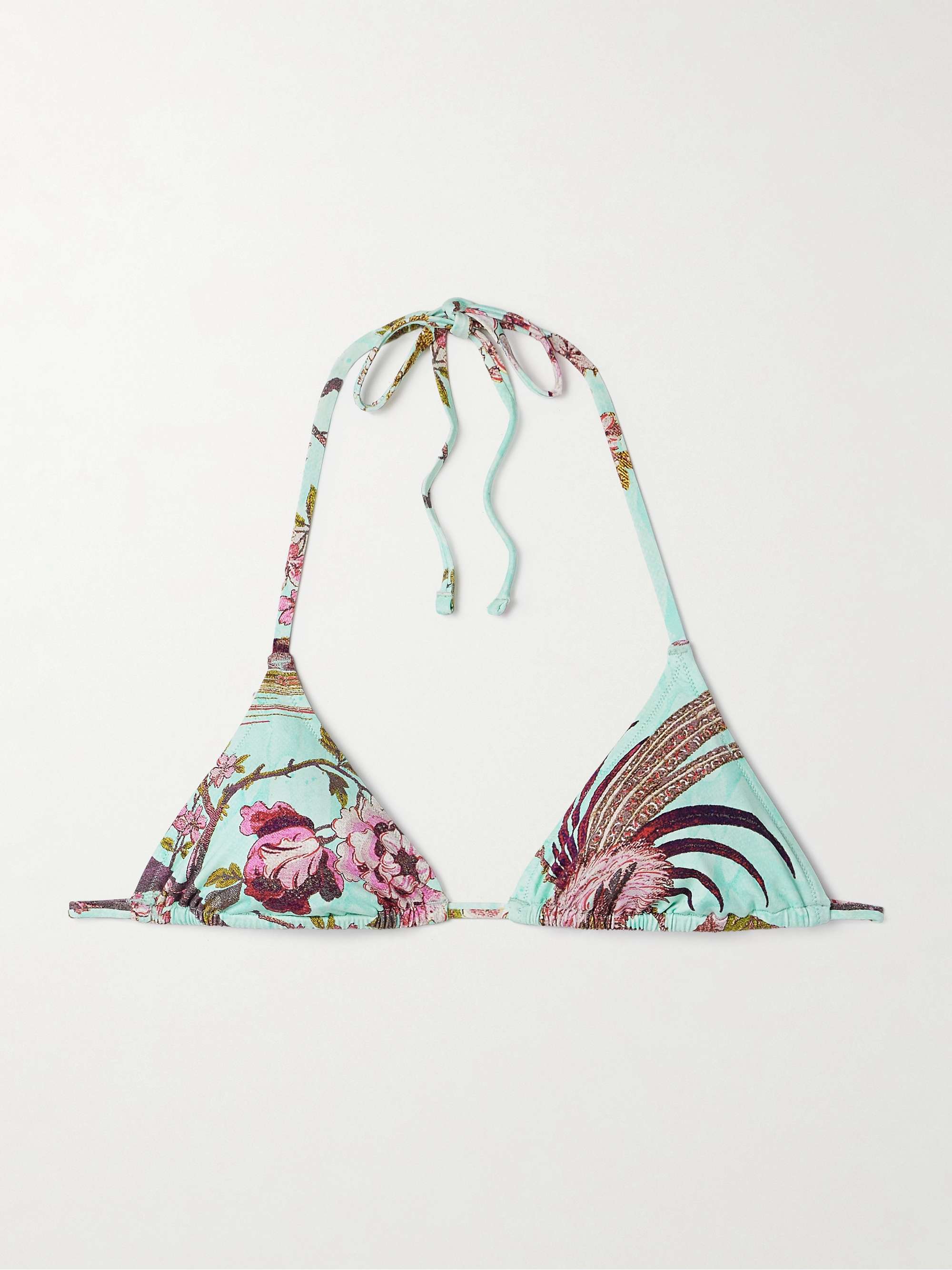 + Roberto Cavalli Signature Swim Triangle Top - Fagianella