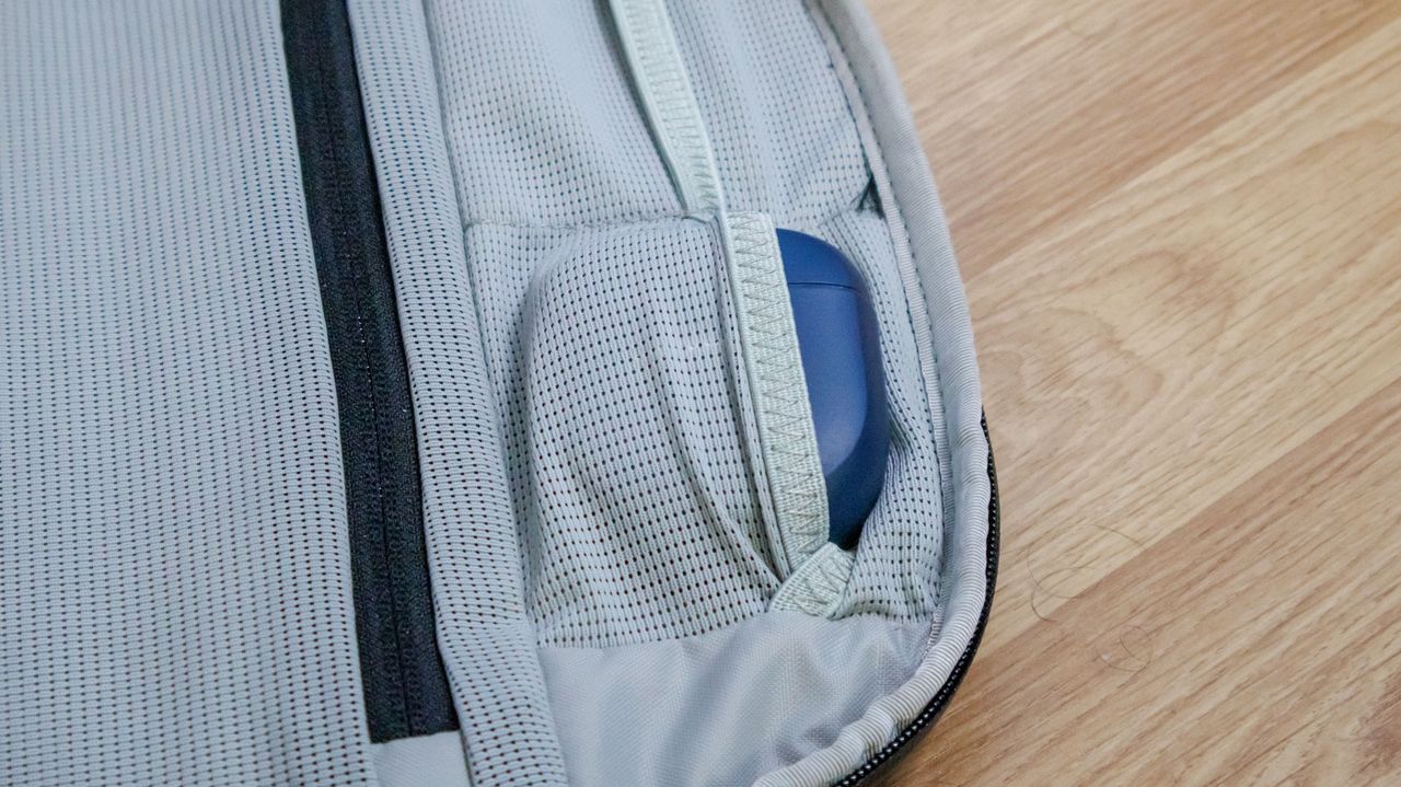 The earbuds slot of the Mous protective backpack