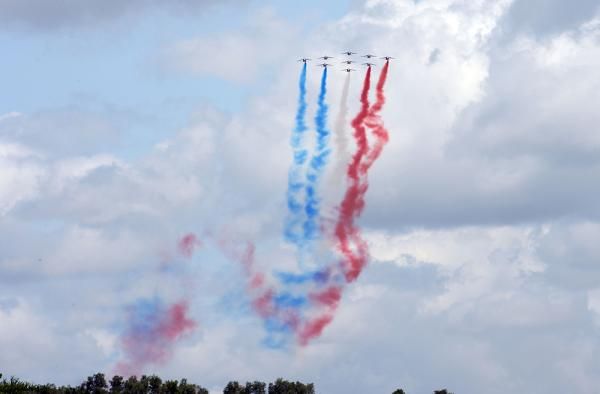 French colors over Foix