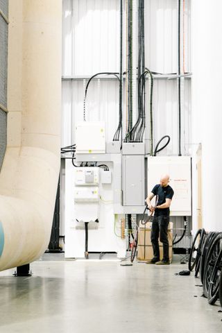 Wind tunnel wheels test