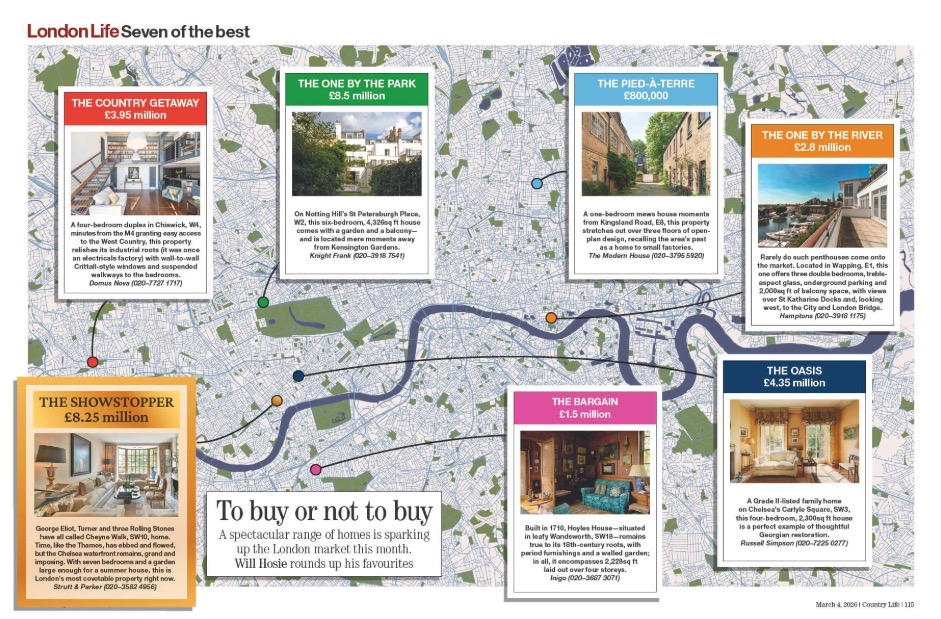 Magazine spread from Country Life 4 March 2026