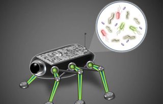 Tiny Space Robots Powered by Earth Microbes