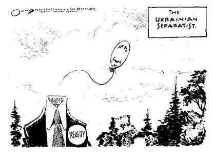 Editorial cartoon world Russia Ukraine