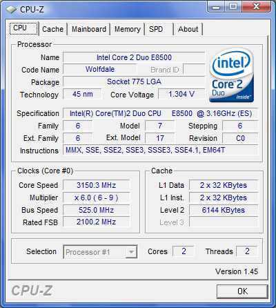 intel p45 chipset