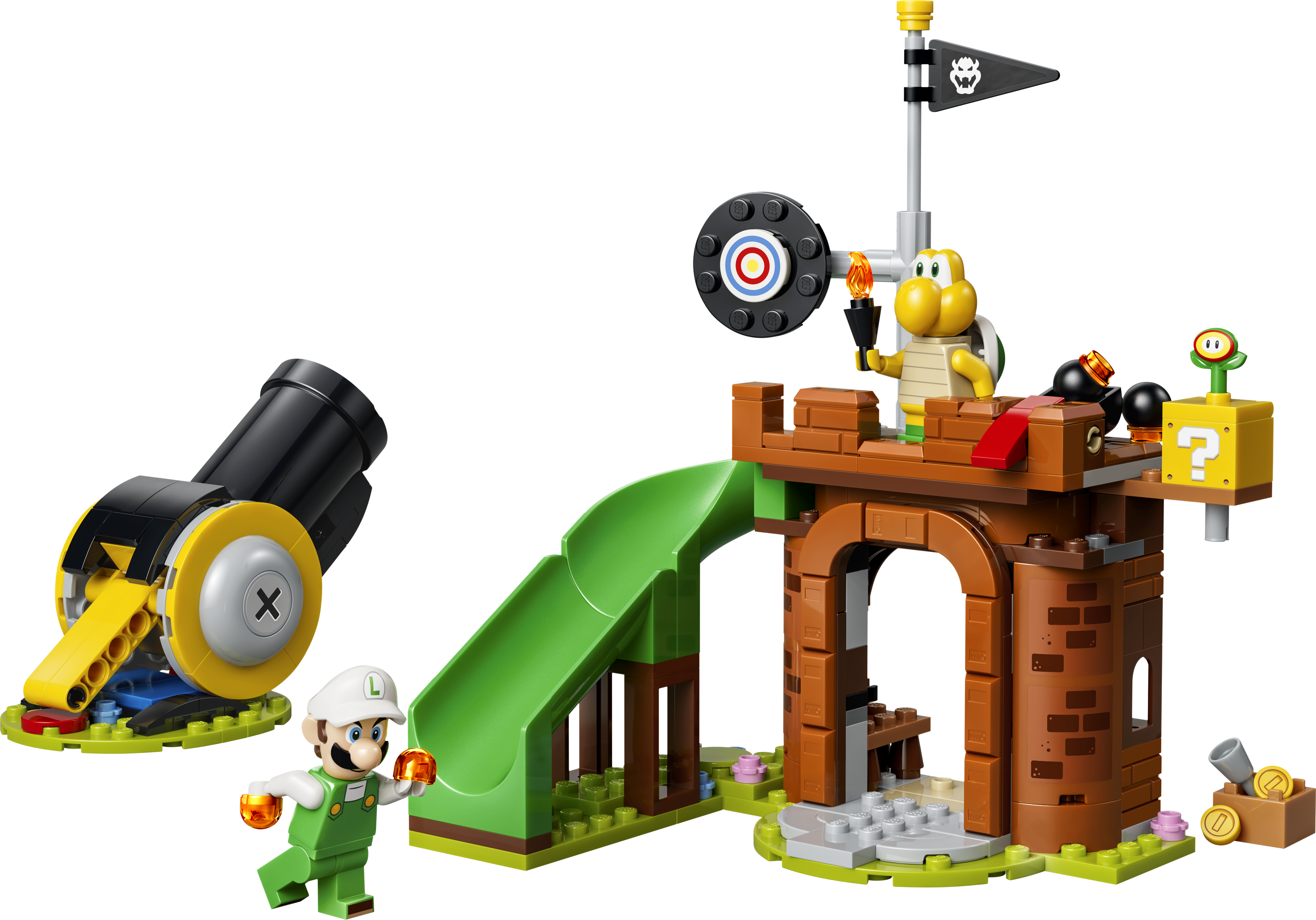 Fire Luigi Vs. Koopa Troopa Battle
