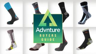 Collage of the best hiking socks