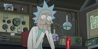Rick Sanchez in the Season 4 finale of Rick and Morty.