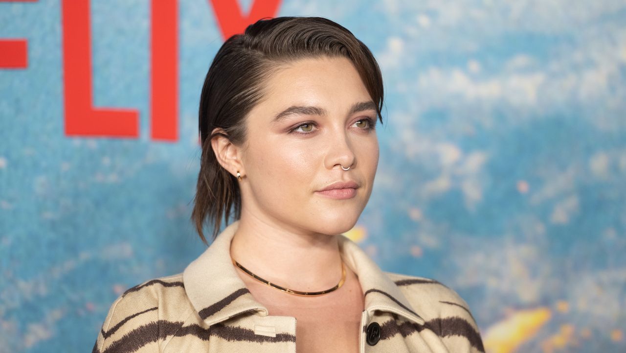 Florence Pugh at the World Premiere Of Netflix&#039;s &quot;Don&#039;t Look Up&quot; at Jazz at Lincoln Center on December 05, 2021 in New York City. 