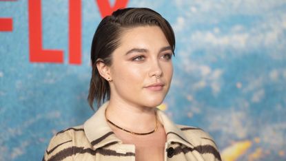 Florence Pugh at the World Premiere Of Netflix's "Don't Look Up" at Jazz at Lincoln Center on December 05, 2021 in New York City. 