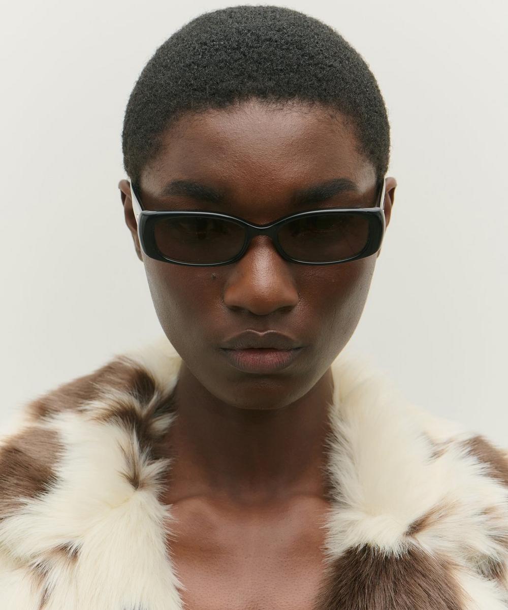 Billy Rectangle Black Sunglasses