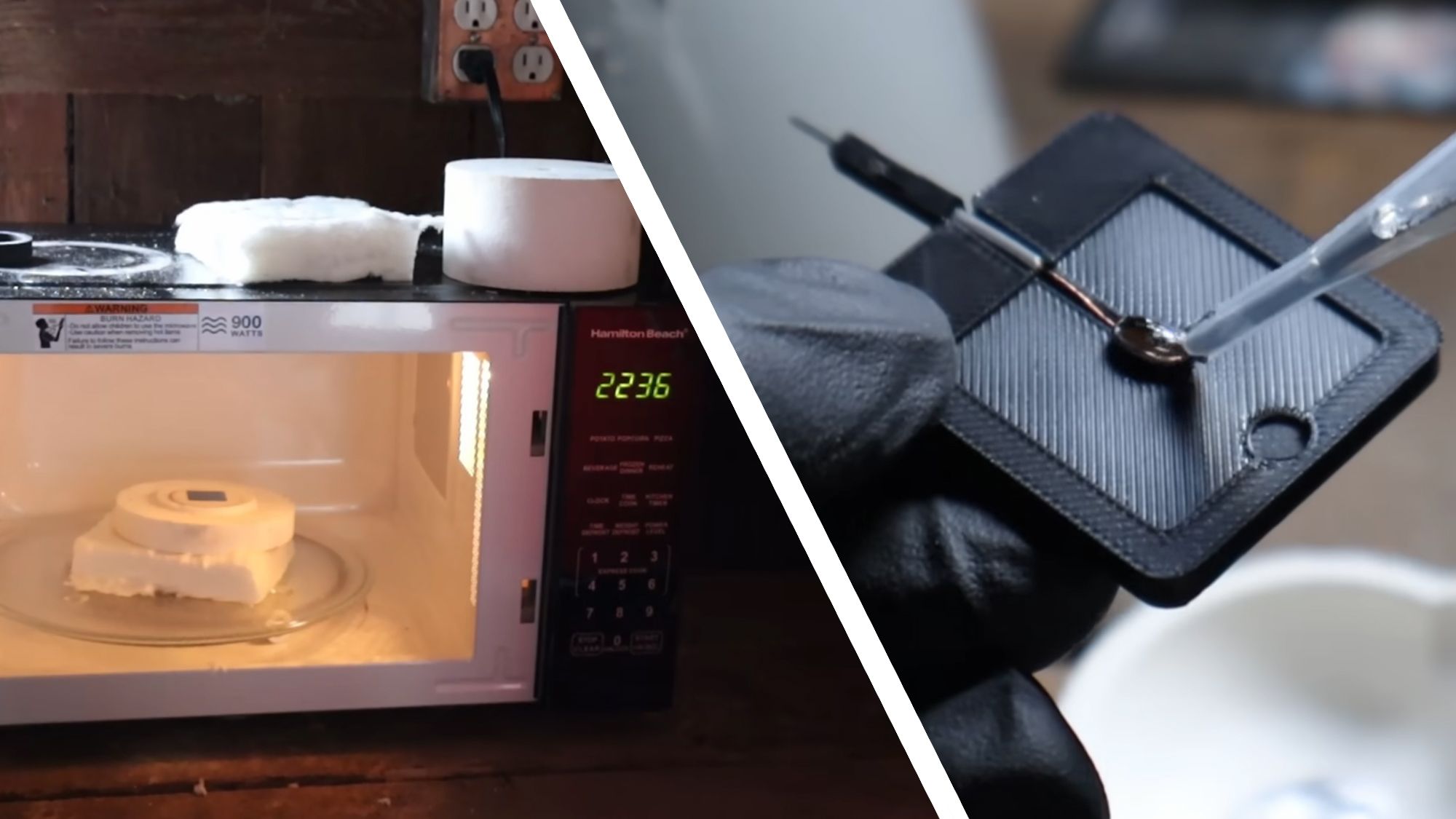 YouTuber makes a fully functioning solar cell at home using a microwave