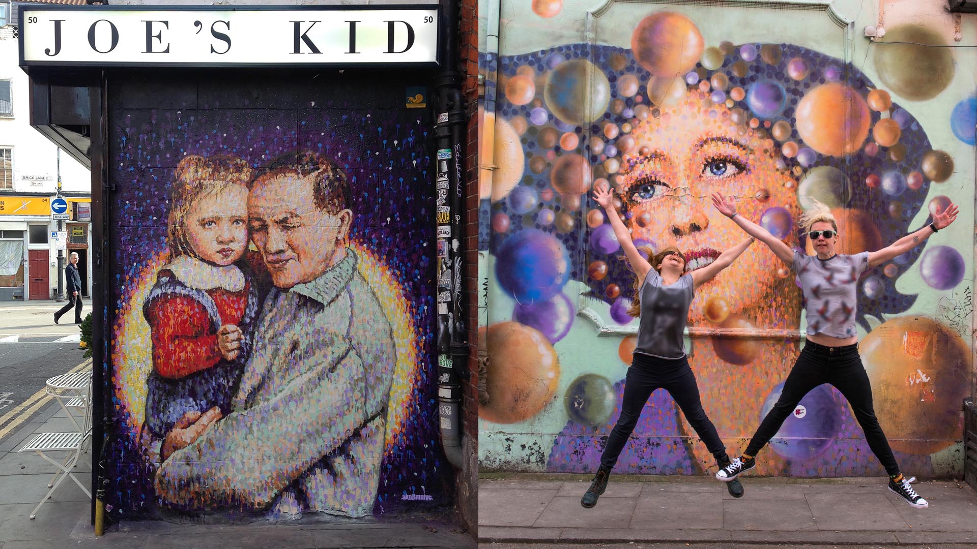 A photo of Shoreditch street art.