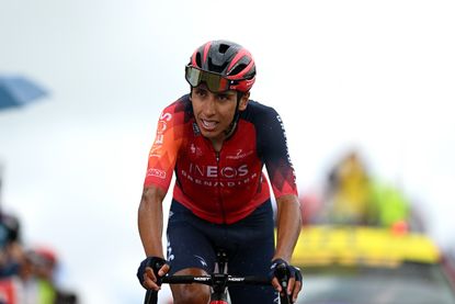 Egan Bernal rides at the Critérium du Dauphiné