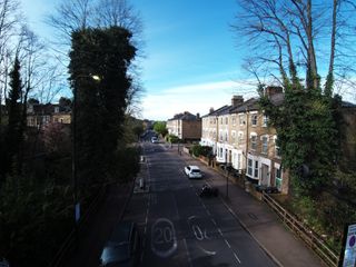 Street in North London seen from above