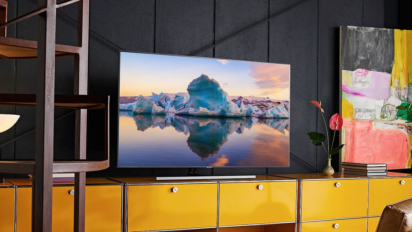 SAMSUNG Q90 Series 65-Inch Smart TV, QLED 4K UHD with HDR and Alexa  compatibility 2019 model