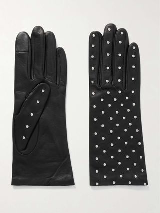 Studded Leather Gloves