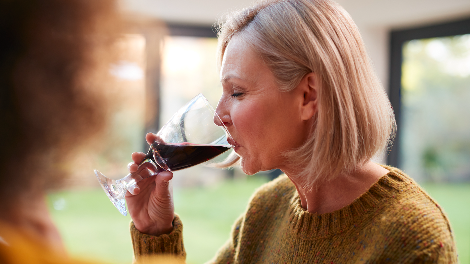 woman drinking
