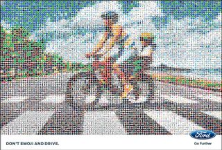 WPP makes a point using pointillism in this ad for Ford