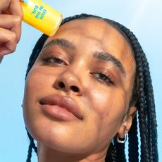 e.l.f. Cosmetics model using spf