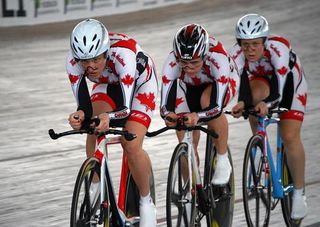 Canada qualified first in the women's team pursuit and will ride the gold medal round against the USA.
