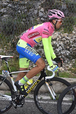 Alberto Contador (Tinkoff-Saxo) maintained his overall race lead on the summit finish at Campitello Matese