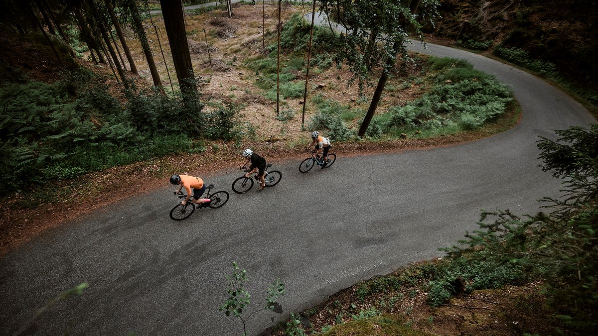a group riding a bike in Northern Czech