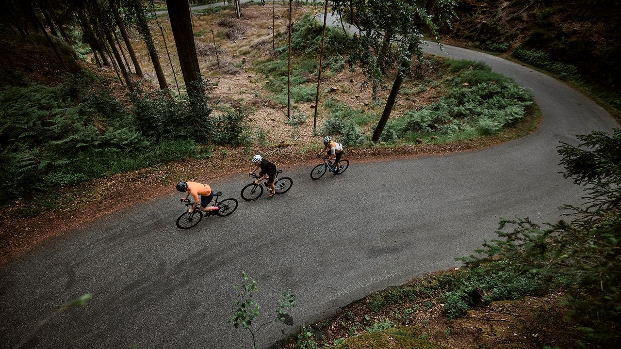 a group riding a bike in Northern Czech