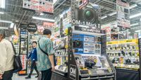 Osaka, Japan customers in Department store Bic Camera