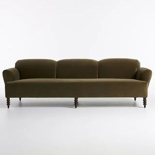 dark olive green sofa