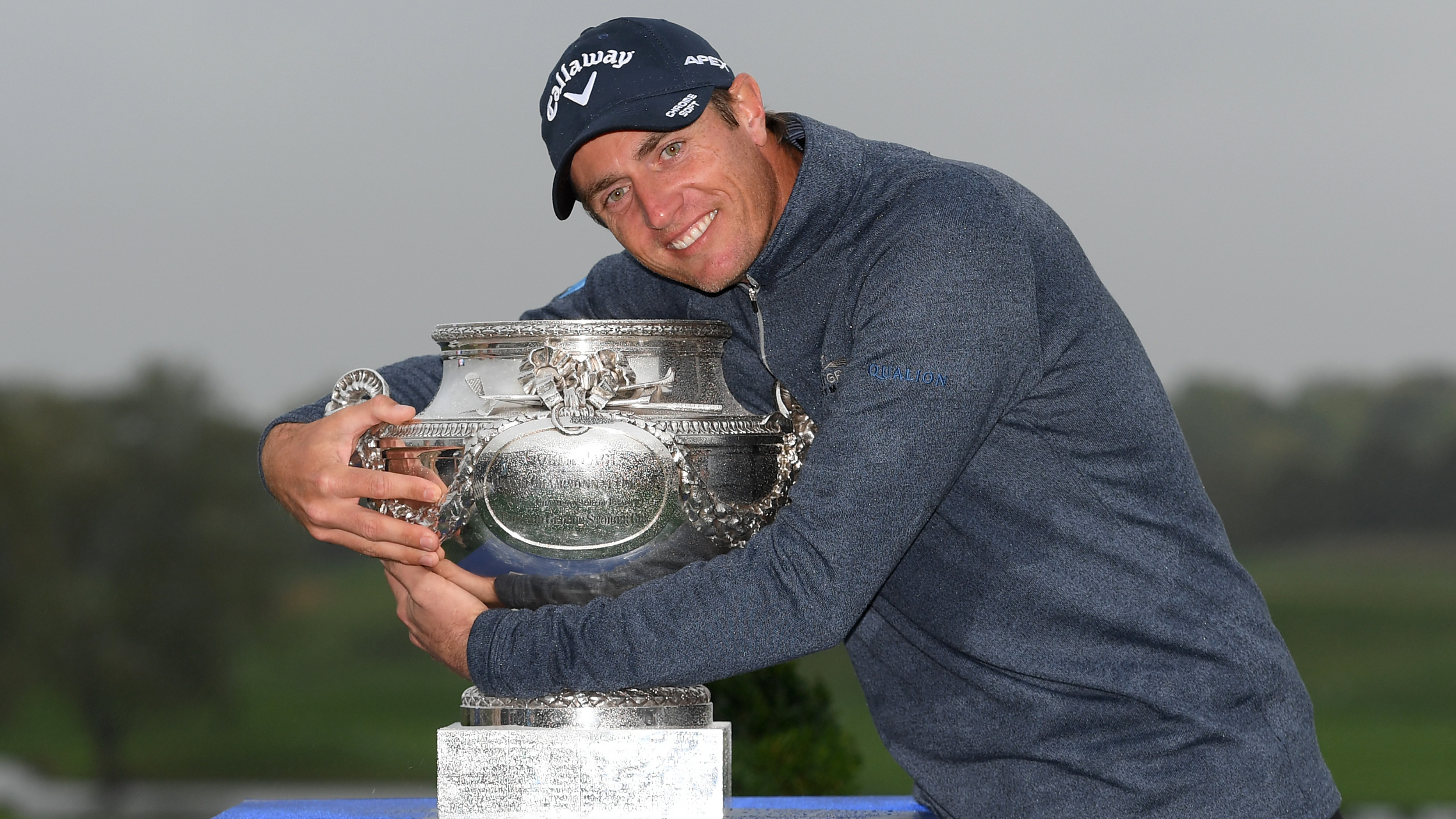 Nicolas Colsaerts with the Open de France trophy