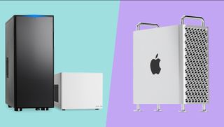 A composite picture of Mac Pro and random PC casing