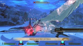 Monster Hunter Stories 2 Legiana Downed