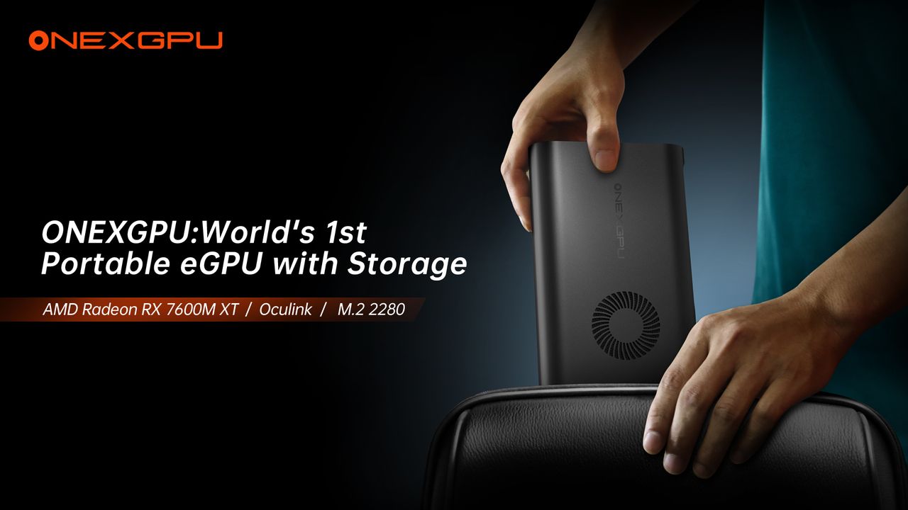 Promotional images for the OneXGPU project