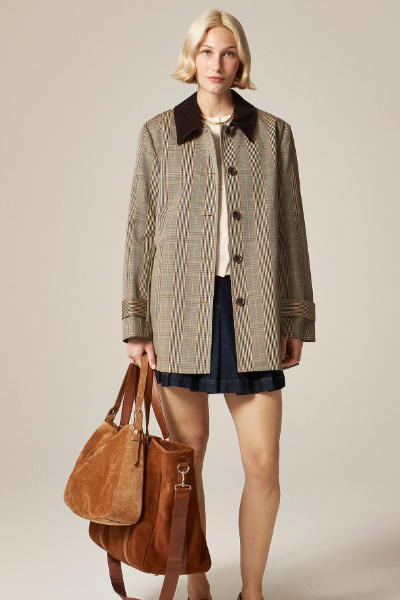 J.Crew, Barn Jacket™ in Plaid Double-Faced Cotton