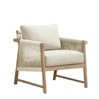 Rope-Woven Outdoor Armchair By Ebern Designs | Was $294.99 now $212.99 at Wayfair