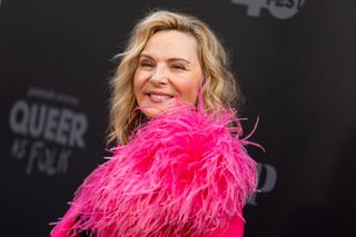 Kim Cattrall attends Peacock's "Queer As Folk" world premiere event in Partnership with Outfest's OutFronts Festival at The Theatre at Ace Hotel on June 03, 2022 in Los Angeles, California.