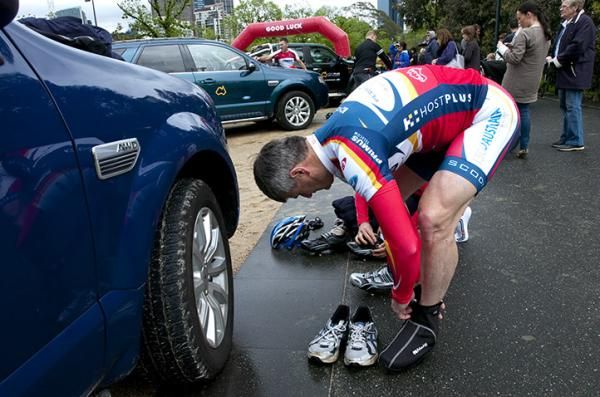David Doherty prepares for the longest ride of his life.