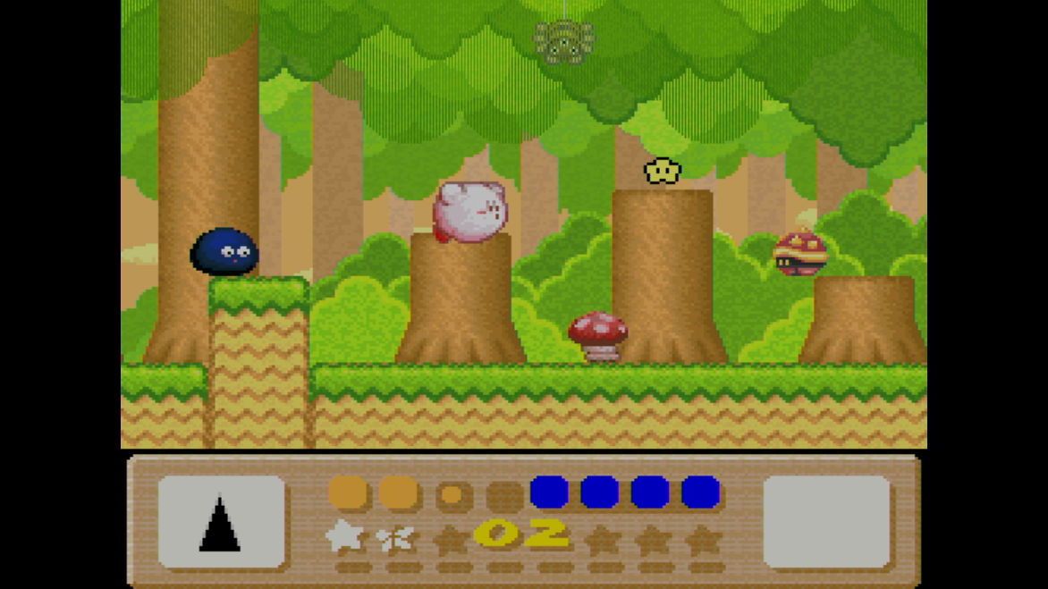 A screengrab of Kirby's Dream Land 3