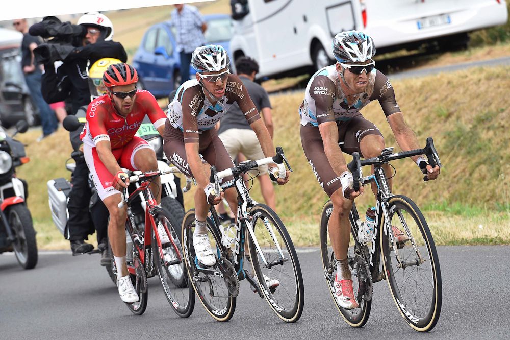 Jan Bakelants, Romain Bardet and Florian Senechal
