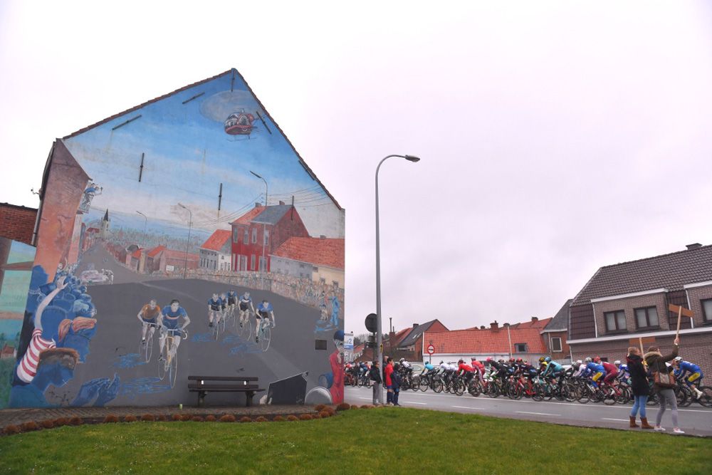 A Flemish cycling mural