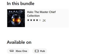 The listing shows the game is available on the Surface Hub (Image credit: TechRadar)