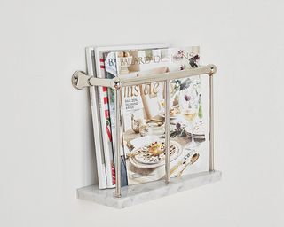 Best magazine racks: Image of Ballard Designs magazine rack