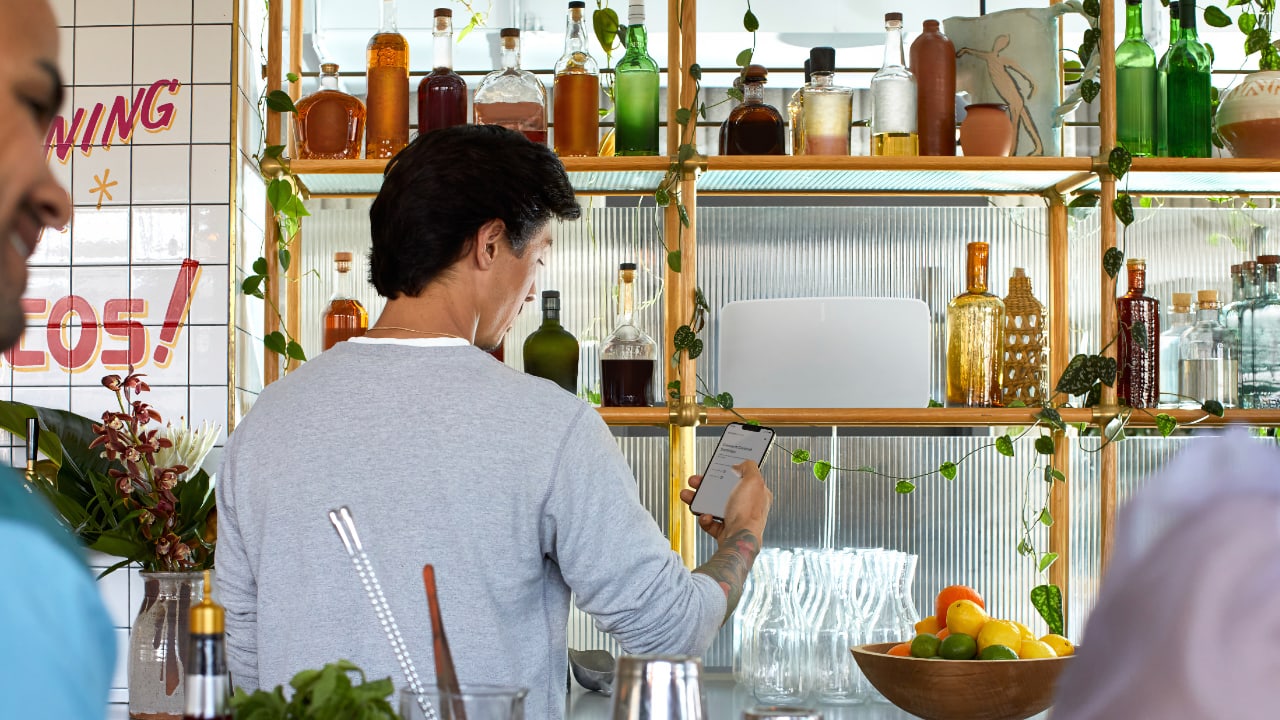 Sonos Pro används på en restaurang